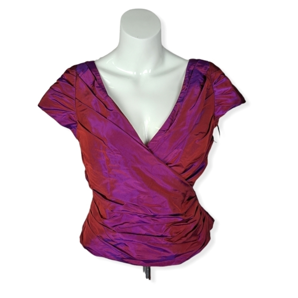 𝅺Catherine Regehr Taffeta Silk Corset Top